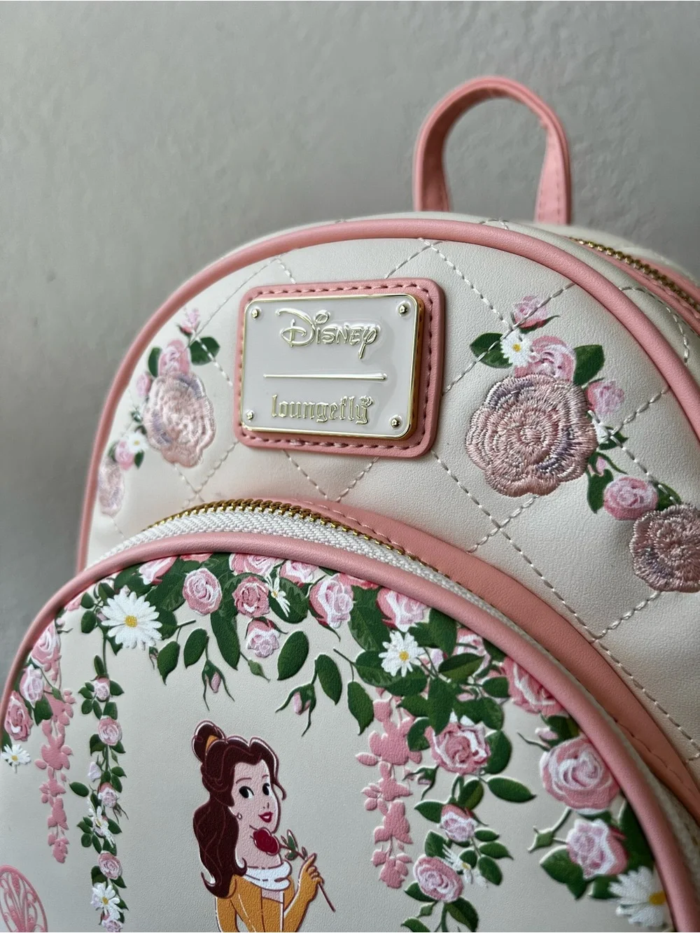 *NEW* Loungefly Disney Beauty and The Beast Quilted Belle Mini Backpack